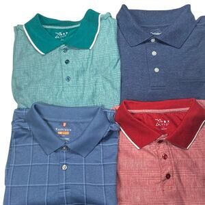 XPBX Pro Van Heusen Polo Shirt Mens Large Lot of 4 Short Sleeve Golf Casual